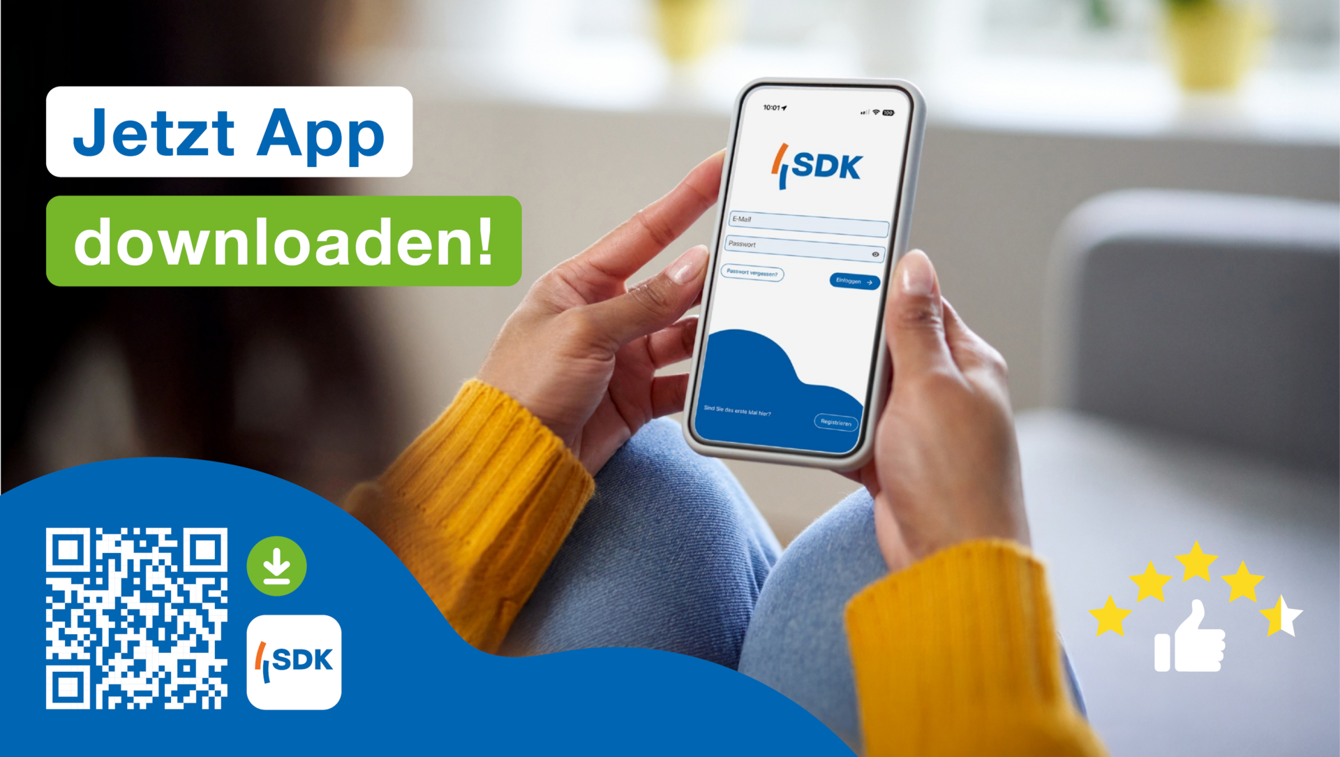 Abbildung der SDK mit QR-Code.