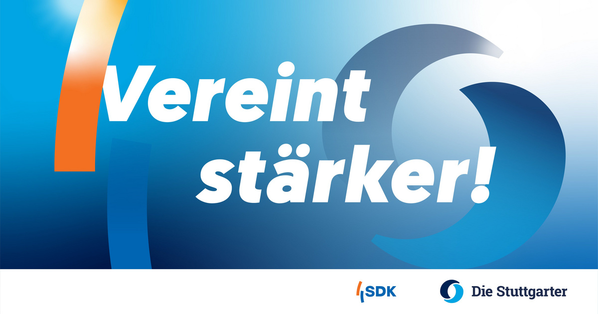Das Motto "Vereint stärker!" für den geplanten Zusammenschluss